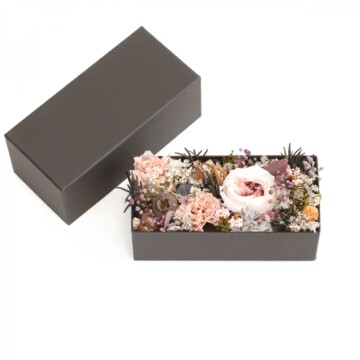<center>ボックスフラワー<br>(プリザーブドフラワー)ピンク</center>